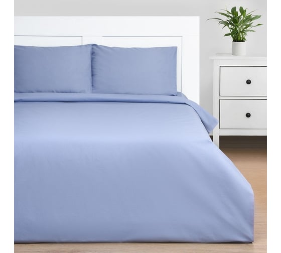 Комплект постельного белья Этель дуэт Cornflower field 143x215 - 2 шт., 220x240, 50x70 см - 2 шт., 100% хлопок, поплин125г/м 9241740 1