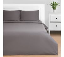 Комплект постельного белья Этель евро Серая гавань 200x215, 220x240, 50x70 см - 2 шт., 100% хлопок, бязь 125 г/м2 9046006