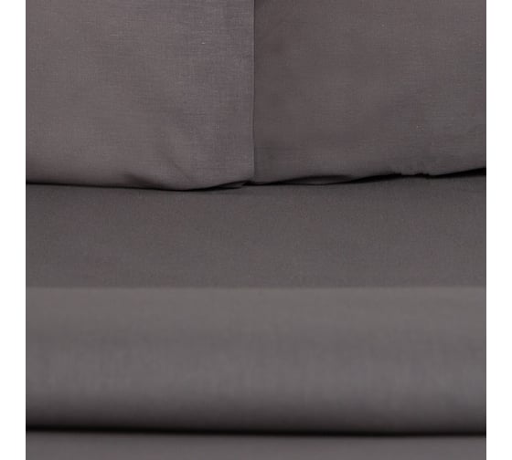 Комплект постельного белья Этель евро Серая гавань 200x215, 220x240, 50x70 см - 2 шт., 100% хлопок, бязь 125 г/м2 9046006
