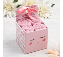 Набор махровых салфеток Этель Love 30x30 см, 4 шт, хлопок, 340 г/м2 4677460