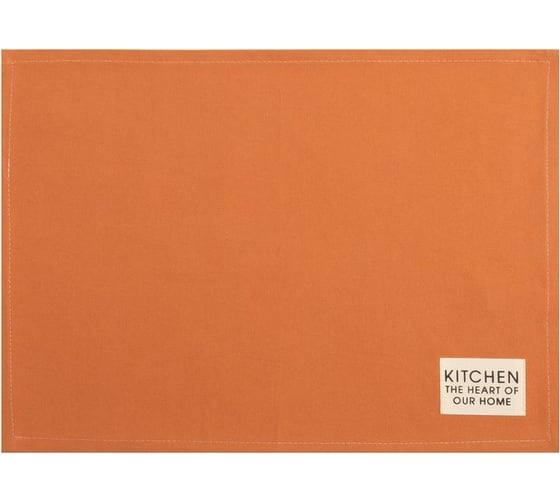 Набор салфеток Этель Kitchen, оранжевый, 30x40 см, 2 шт, 100% хлопок, саржа 220 г/м2 7866028