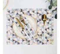 Набор салфеток Этель Треугольники 30x40 см, 2 шт, 80% хлопок, 20% пэ, сатин 110 г/м2 9596585