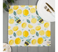 Салфетка Этель Лимонад 40x40 см, 80% хлопок, 20% пэ, сатин 110 г/м2 9596622