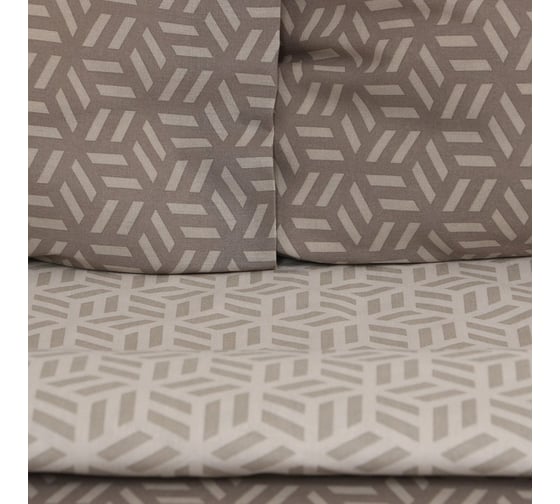 Комплект постельного белья Этель дуэт Cubo 143x215 см - 2 шт., 220x240 см, 70x70 см - 2 шт., бязь 9355442
