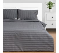 Комплект постельного белья Этель 2 спальный, Quiet shade 180x210 см, 220x240 см, 50x70 см - 2 шт., 100% жатый хлопок, 140 гр/м2 9446456