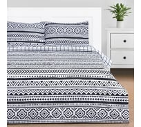 Комплект постельного белья Этель евро Этника 200x215 см, 225x240 см, 50x70± 3 см - 2 шт., новосатин 9490282
