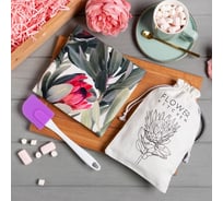 Набор подарочный Этель Flowers: полотенце 40x73 см, лопатка 9322771