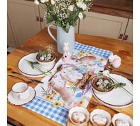 Дорожка на стол Этель Зайчики 30x70 см, 100% хлопок, саржа 190 гр/м2 4682724