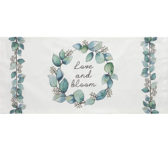 Дорожка на стол Этель Flower mood вид 1 30x70 см, 100% хлопок, саржа 190 г/м2 7588544