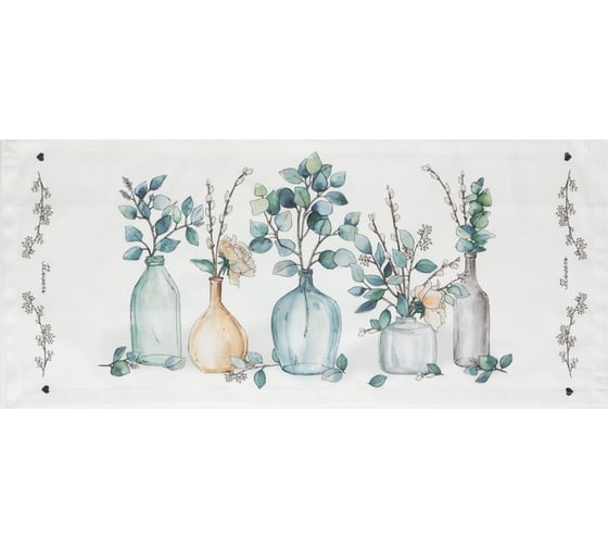 Дорожка на стол Этель Flower mood вид 2 30x70 см, 100% хлопок, саржа 190 г/м2 7588545