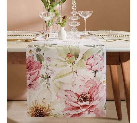 Дорожка Этель Tenderness 40x149 см, 100% хлопок, репс 210 г/м2 9322490 1