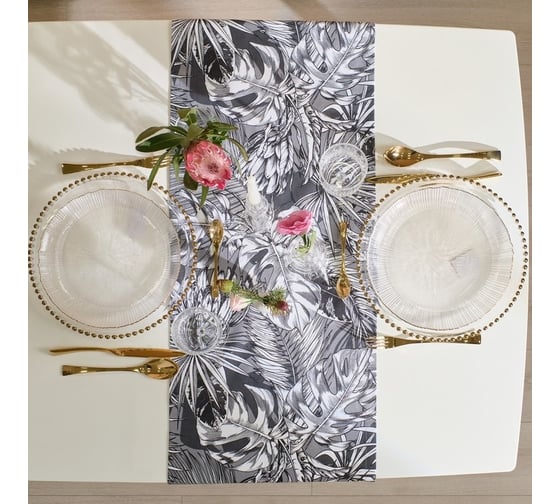 Дорожка Этель Palm leaves 40x149 см, 100% хлопок, саржа 190 г/м2 9322472