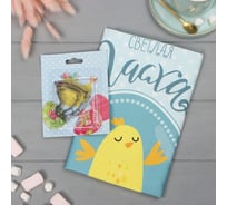 Набор Этель Цыплята полотенце 40x73 см, саржа 190 гр/м2, формочки для печенья 4685262