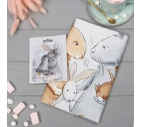 Набор Этель Светлая пасха полотенце 40x73 см, саржа 190 гр/м2, формочки для печенья 4685260