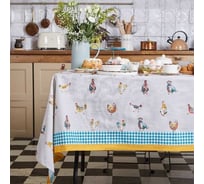 Скатерть Этель Chicken Ranch 110x147 см, 100% хлопок, репс 210 г/м2 4645885