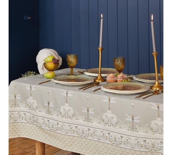 Скатерть Этель Vintage collection 149x110 см, 100% хлопок, саржа 190 г/м2 5376659