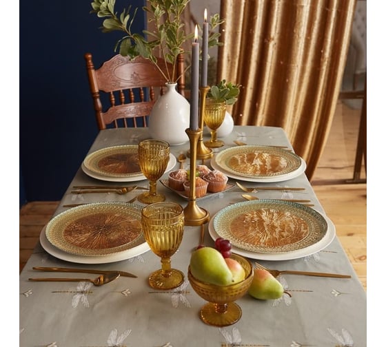Скатерть Этель Vintage collection 149x110 см, 100% хлопок, саржа 190 г/м2 5376659