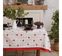 Скатерть Этель Love is 149x110 см, 100% хлопок, саржа 190 г/м2 5376668