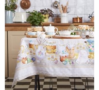 Скатерть Этель Пасхальные куличи 110x147 см, 100% хлопок, саржа 190 гр/м2 4778294