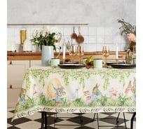 Скатерть Этель Акварельные зайцы 180x147 см, 100% хлопок, саржа 190 гр/м2 6261121