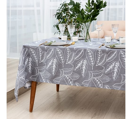 Скатерть Этель Ease 149x180 см, 100% хлопок, репс 210 г/м2 7560456