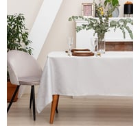 Скатерть Этель Винтаж серебро, 142x180 +/-3 см, 115 ±10 гр, 100% п/э 7097395