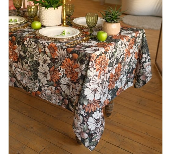 Скатерть Этель Meadow flower 145x110 см, 100% хлопок, саржа 190 г/м2 7560466