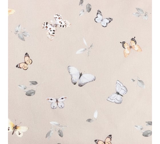 Скатерть Этель Butterflies 110x146 см, 100% хлопок, рогожка 186 г/м2 9590599