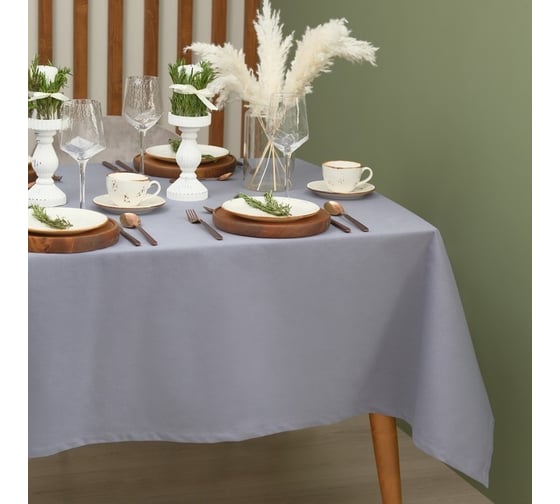 Скатерть Этель Kitchen 150x180 см, синий, 100% хлопок, саржа 220 г/м2 7865980