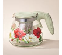ЗАВАРОЧНЫЙ ЧАЙНИК С ФИЛЬТРОМ МАКИ 900 МЛ. Agness 885-109