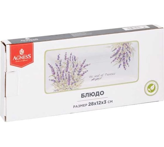 БЛЮДО ДУША ПРОВАНСА 28x12x3 СМ Agness 358-2035