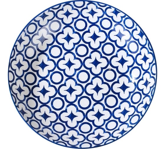 Набор тарелок Homium Kitchen, Japanese Collection, Очарование, 4шт, цвет голубой, D20см 371594charm