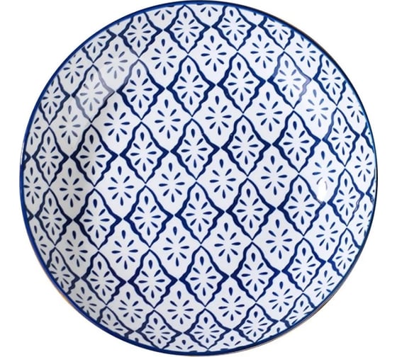 Набор тарелок Homium Kitchen, Japanese Collection, Очарование, 4шт, цвет голубой, D20см 371594charm