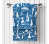 Полотенце Guten Morgen Ткань махровая, Сейлз, Цвет: Голубой (30x50 см) ПМДСейГол-30-50