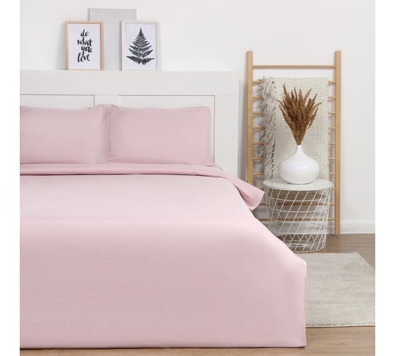 Комплект постельного белья LoveLife евро, Almond flower 200x215 см, 225x240 см, 50x70± 3 см-2 шт, микрофибра 85 гр 9444913