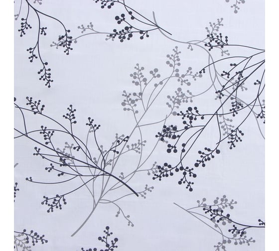 Комплект постельного белья LoveLife 1.5-спальное, Веточки 143x215 см, 150x225 см, 50x70 см-2 шт, 100% хлопок, сатин, 125г/м² 9861613