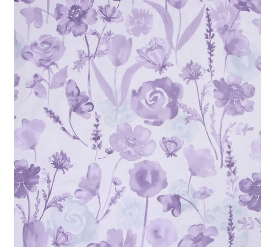 Комплект постельного белья LoveLife евро, Лавандовое поле 200x217 см, 225x240 см, 50x70 см-2 шт, 100% хлопок, сатин 125г/м 9861662
