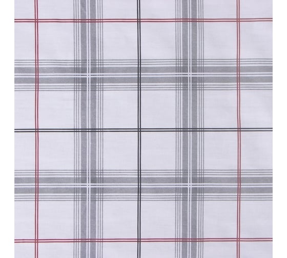 Комплект постельного белья LoveLife 2-спальное, Серая клетка 175x215 см, 200x225 см, 50x70 см-2 шт, 100% хлопок, сатин, 125г/м 9861644