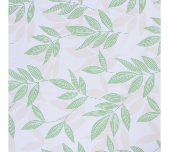 Комплект постельного белья LoveLife евро, Листики 200x217 см, 225x240 см, 50x70 см-2 шт, 100% хлопок, сатин, 125г/м² 9861668