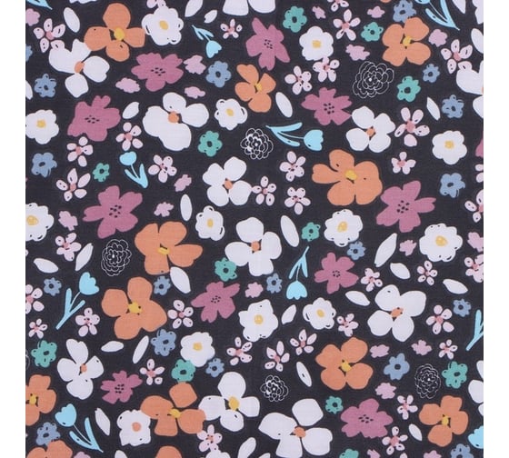 Комплект постельного белья LoveLife 1.5-спальное, Цветочное поле 143x215 см, 150x225 см, 50x70 см-2 шт, 100% хлопок, сатин, 125г/м 9861627