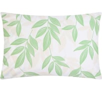 Наволочка LoveLife Листики 50x70 см, 100% хлопок, сатин, 125 г/м² 9861670