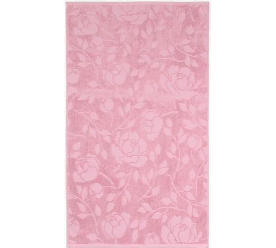 Полотенце махровое жаккардовое LoveLife Flowers 50x90 см, розовый, 100% хлопок, 500 гр/м2 9628256