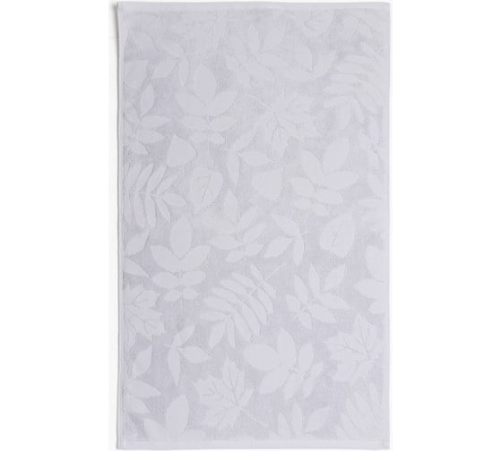Полотенце махровое жаккардовое LoveLife Leaves 50x90 см, светло-серый, 100% хлопок, 500 гр/м2 9628262