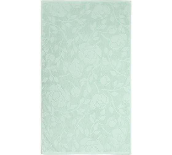 Полотенце махровое жаккардовое LoveLife Flowers 70x130 см, мятный, 100% хлопок, 500 гр/м2 9628260