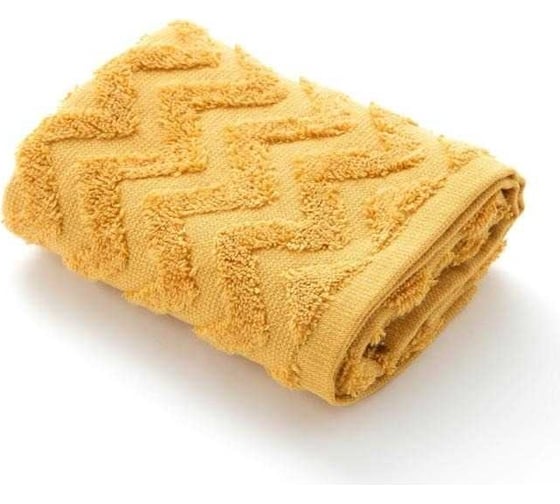 Полотенце махровое LoveLife Zig-Zag 30x60 см, горчичный, 100% хлопок, 360 гр/м2 5032619 1
