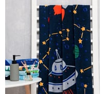 Полотенце LoveLife Love Life Космос 70x140 см, велюр/махра 340 гр/м2, 100% хлопок 7364339