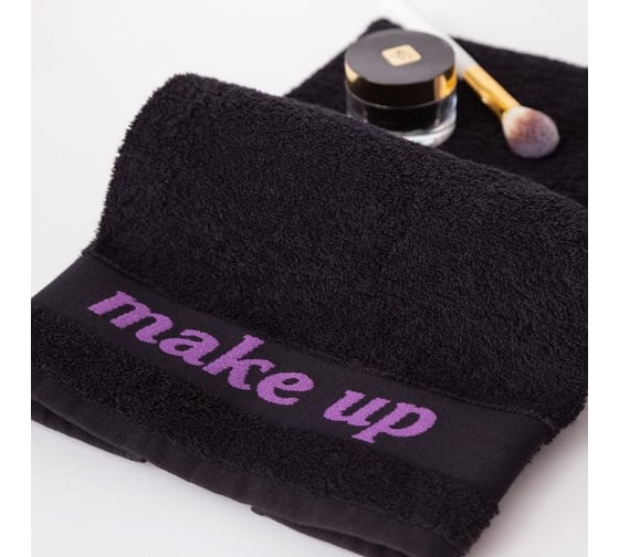 Полотенце махровое LoveLife Love Life Make up 50x90, фиолетовый, 100% хлопок, 360 г/м2 5555307