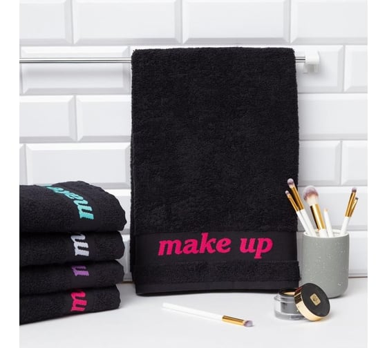 Полотенце махровое LoveLife Love Life Make up 50x90, малиновый, 100% хлопок, 360 г/м2 5555308 1