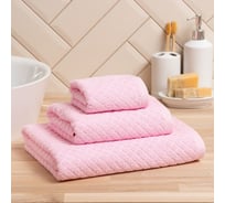 Полотенце махровое LoveLife Love Life Минимализм 50x80 см, розовый, 100% хлопок, 500 гр/м2 6830746