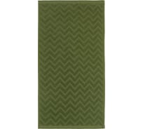 Полотенце махровое LoveLife Zig-Zag 30x60 см, темная трава, 100% хлопок, 450 гр/м2 9097559